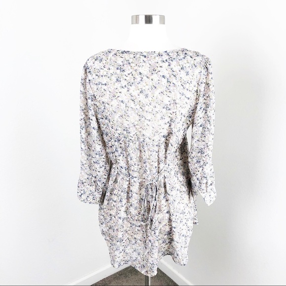 Xhilaration multicolored printed tie back top - Picture 4 of 7